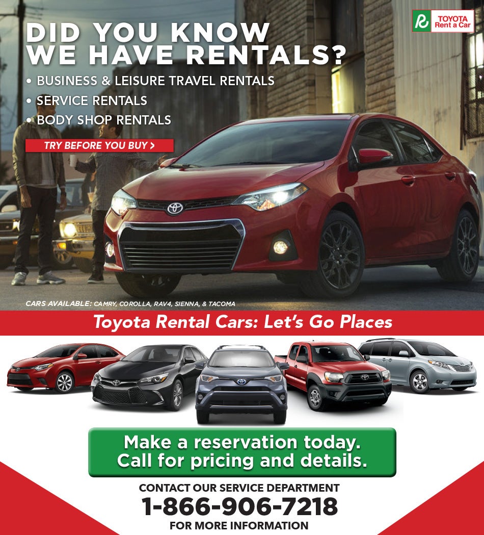 Rental Cars at Sunrise Toyota